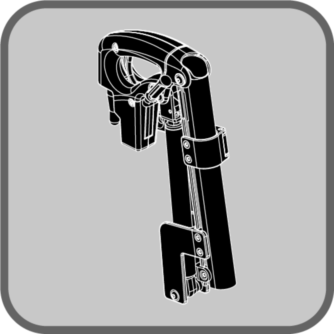 Picture of Manual Elevating Legrests - 13' - 21" Size Range, 6x8 Footplates
