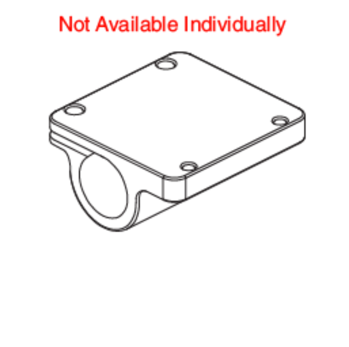 Picture of FOOTPLATE,ANGLE ADJUST,BLACK w/OFFSET MOUNT BLOCK (QTY2)