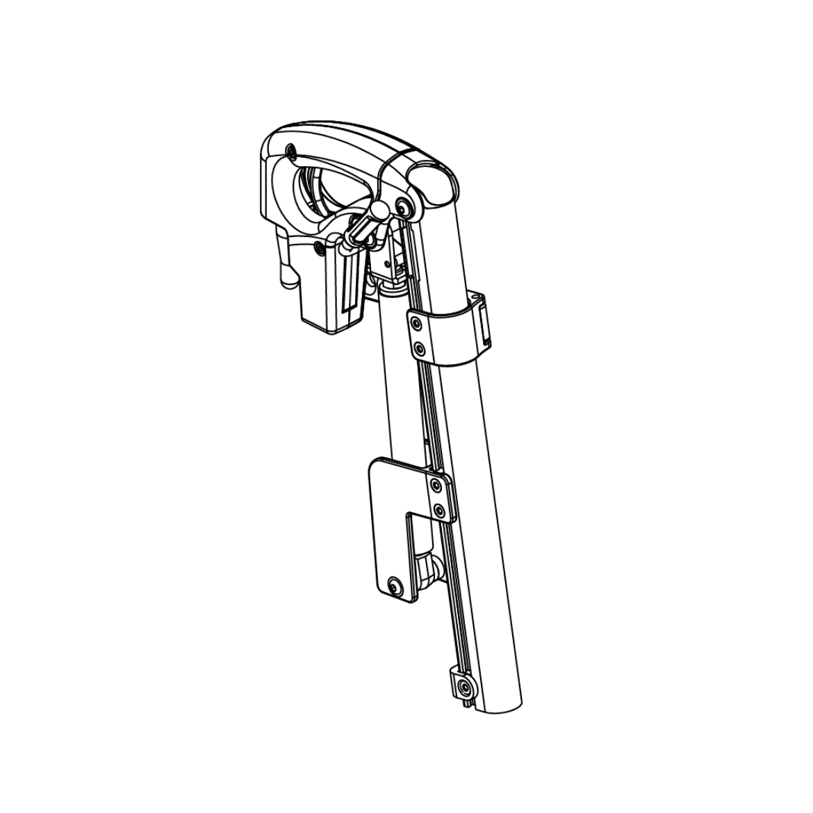 Picture of LONG MANUAL ELR ASSEMBLY. 13 TO 21 INCH, RIGHT