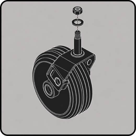 Picture for category Caster Wheel and Fork Assembly