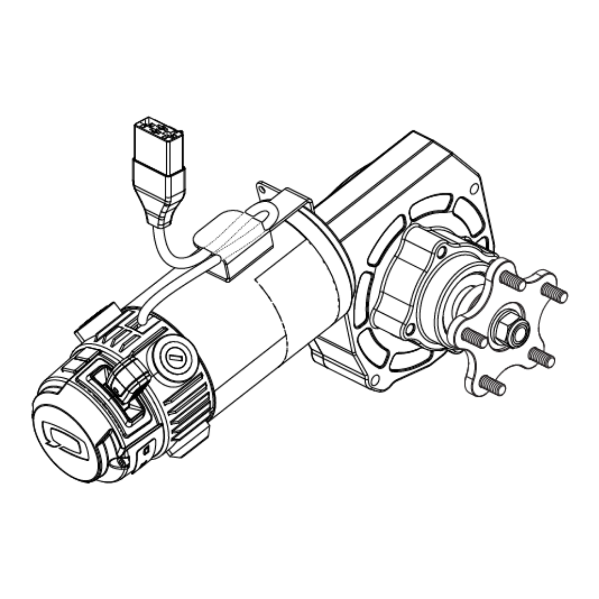 Picture of 4 POLE, FWD W/ 5 SPOKE HUB, R-TRAK LEFT / 4 FRONT 2 RIGHT