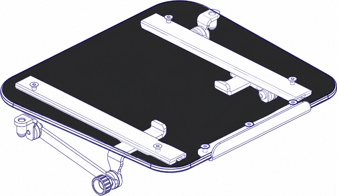Picture of LAP TRAY ASSEMBLY, 17W, BLACK