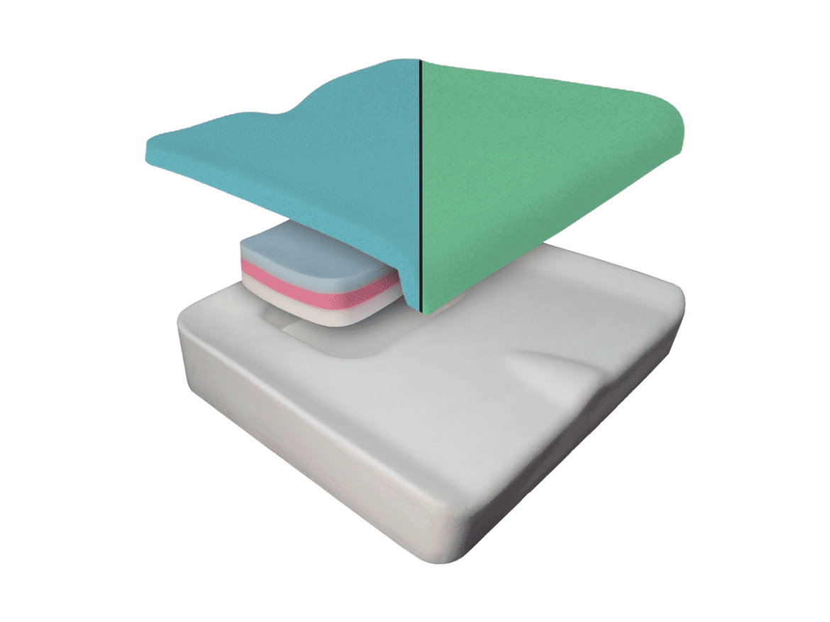 Picture of 18x24 SPECTRUM FOAM CUSHION, FRG TOP FOAM, URETHANE LINER, COOL CORE CVR