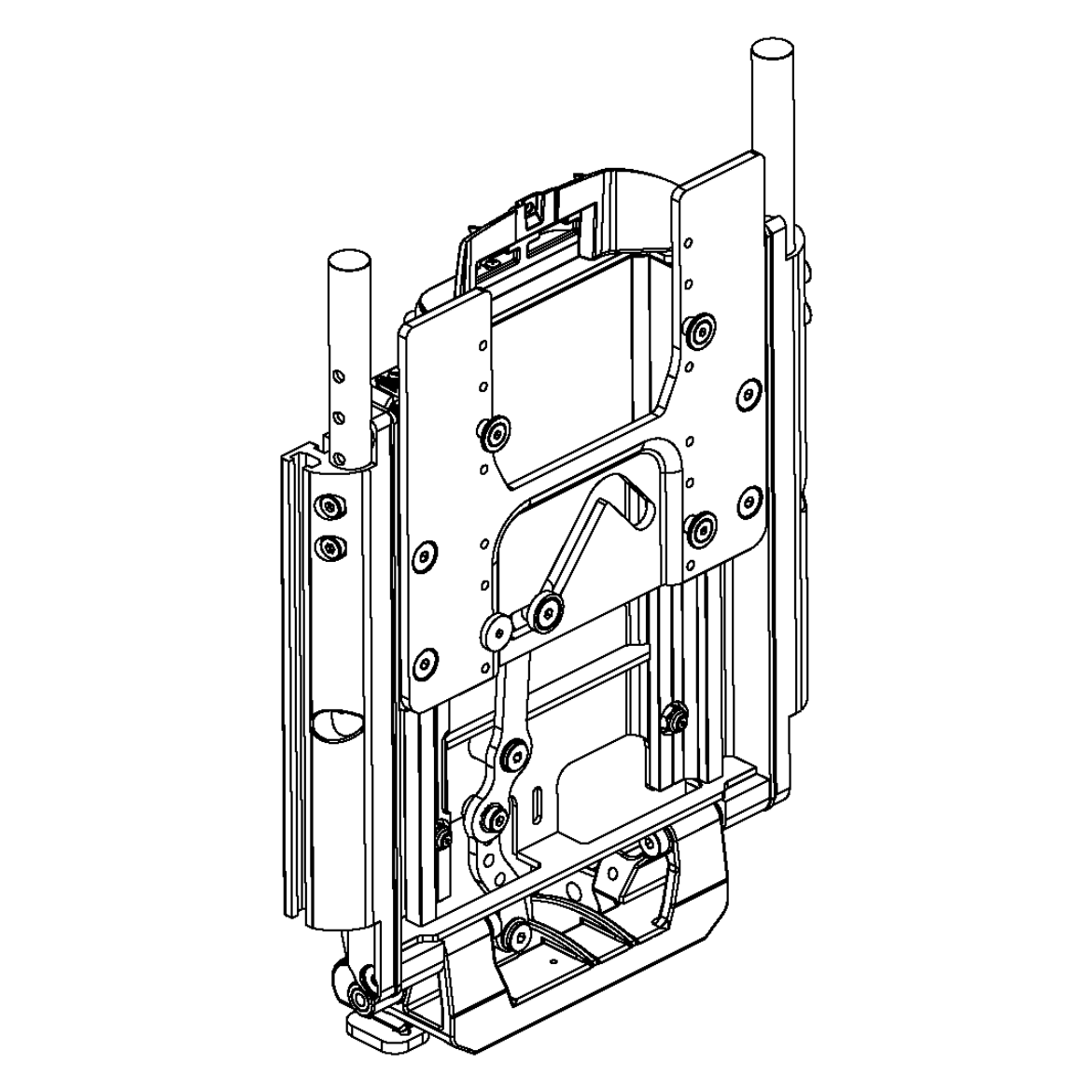 Picture of BACK ASSEMBLY, SHEAR REDUCTION, RECLINE, TBIV