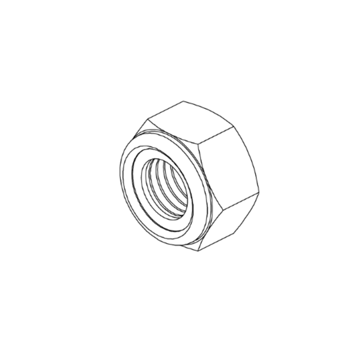 Picture of NUT, BLACK 5/6-18