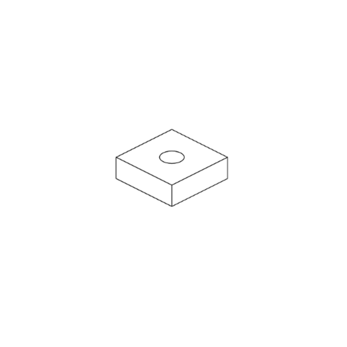 Picture of SQUARE NUT, T-SLOT, M6X1.0 (QTY4)