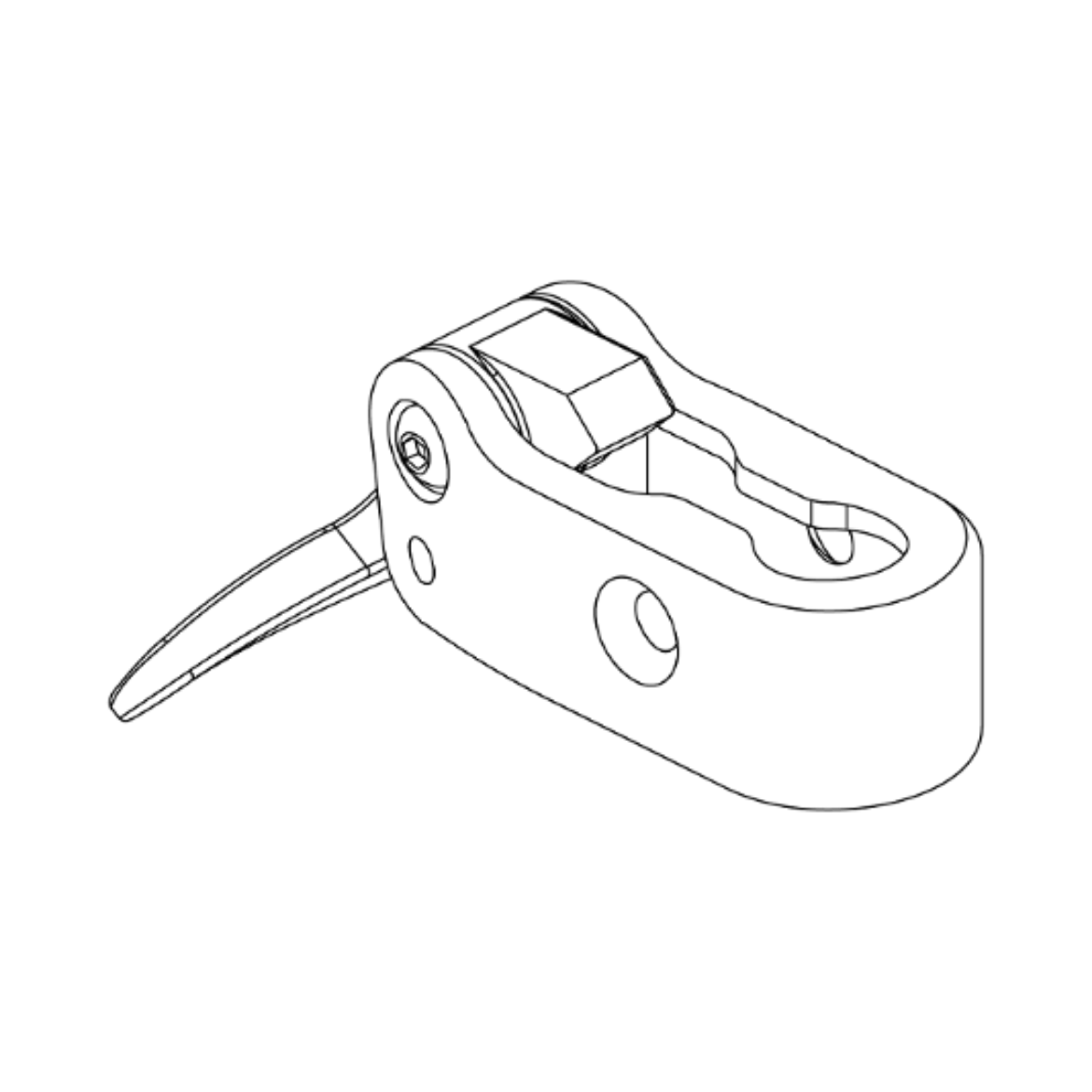 Picture of LEFT QUAD HEIGHT ADJ LEVER QHA ARMS