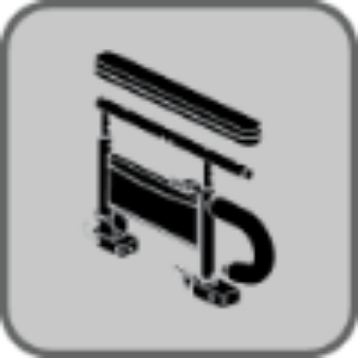 Picture for category 2-Post, Flip Back, Height Adjustable, Removable Armrest - 10" Length, Full Assembly