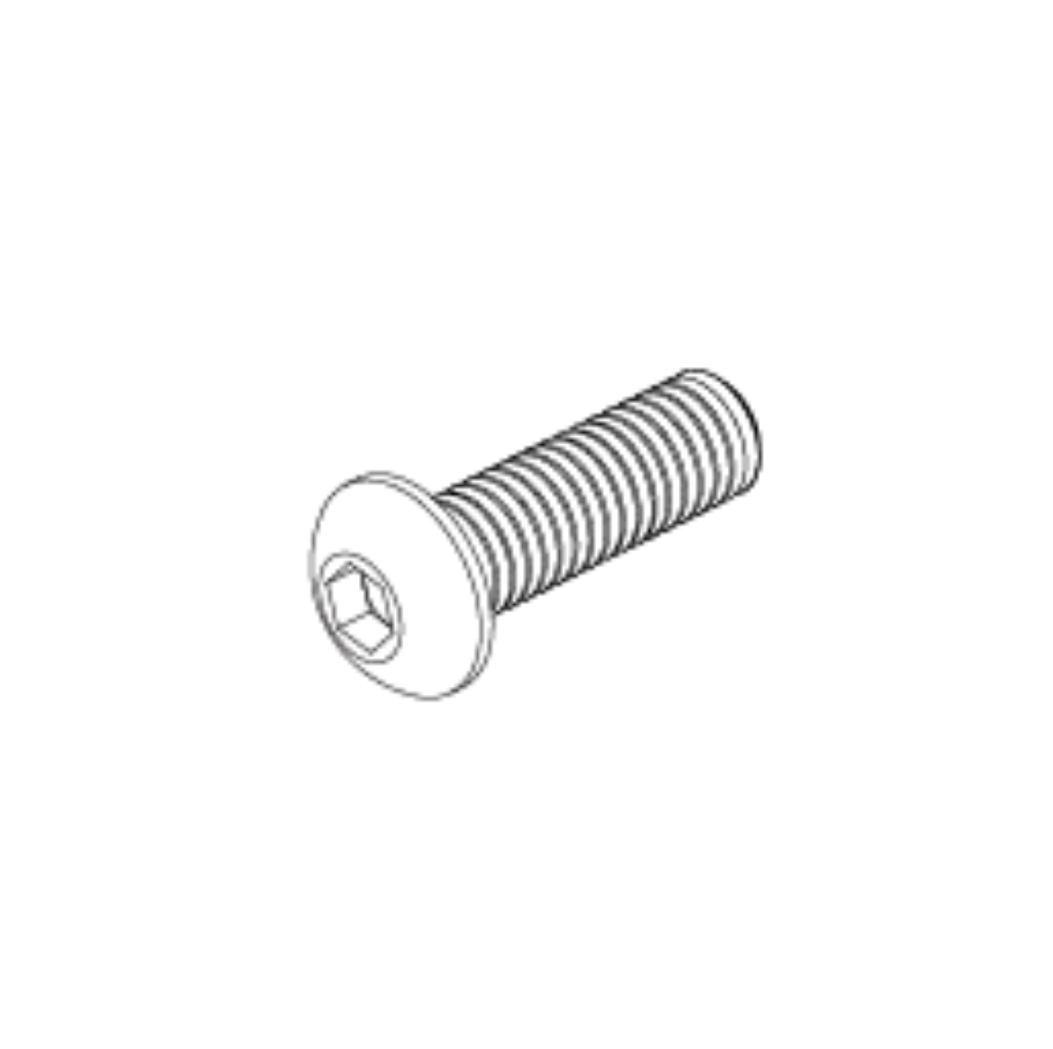 Picture of SCREW,BHSHCS,BLACK ZINC,M6-1.0 X 25MM,GRADE 10.9(QTY4)