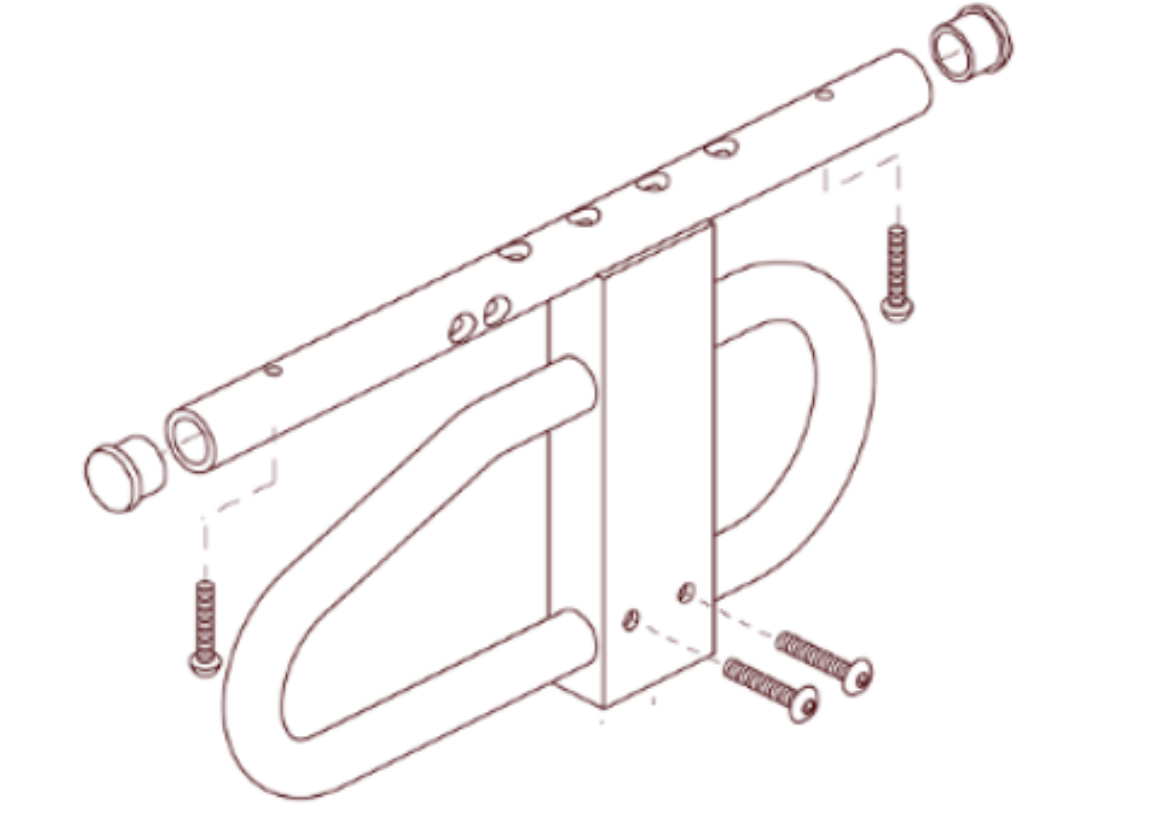 Picture of ARMREST,WELDMENT,STEEL,FULL LENGTH,HD REMOVABLE(QTY2)