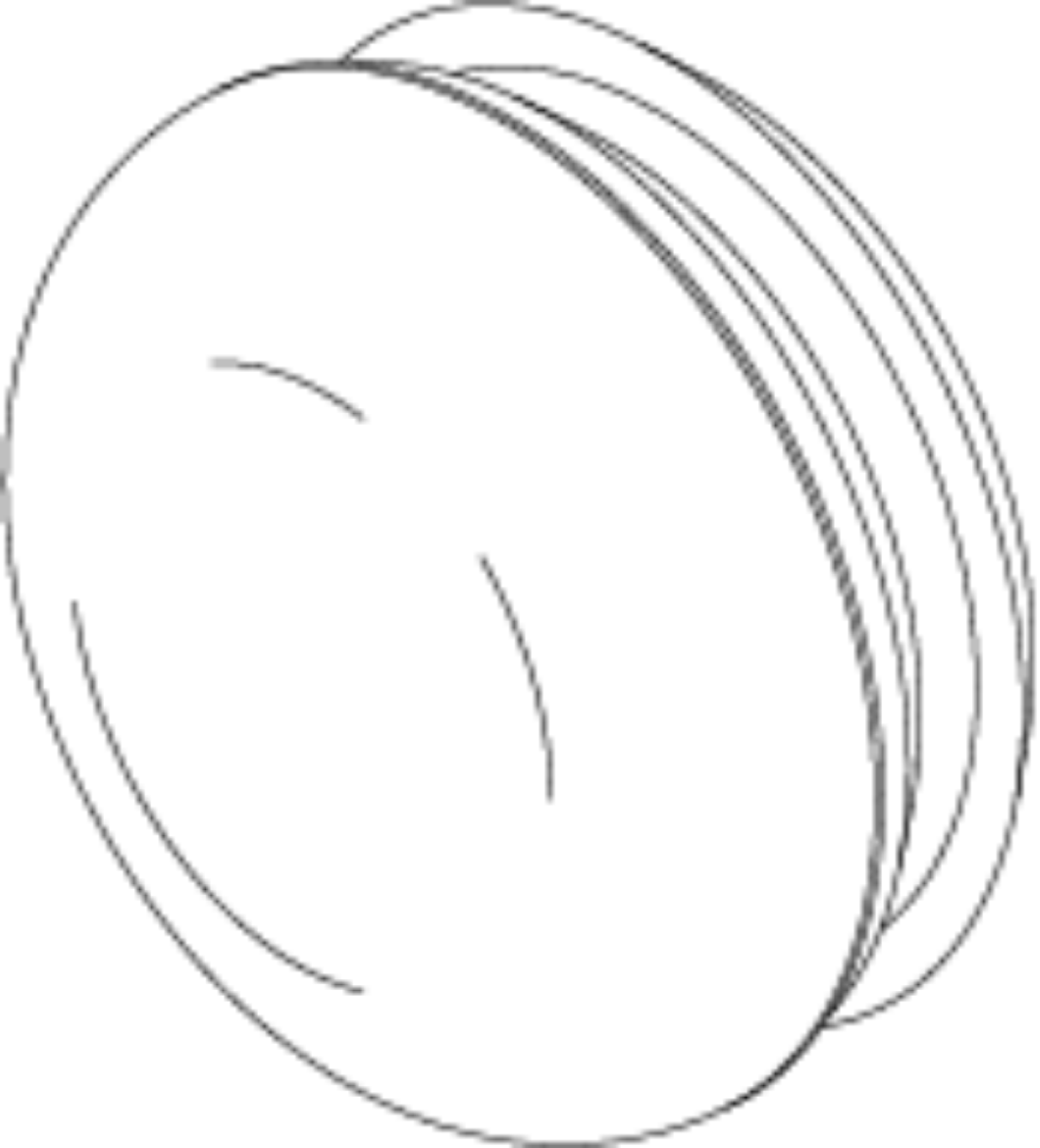 Picture of END CAP,PLASTIC, 1 1/4" ROUND,11 GAUGE,RIBBED(QTY4)