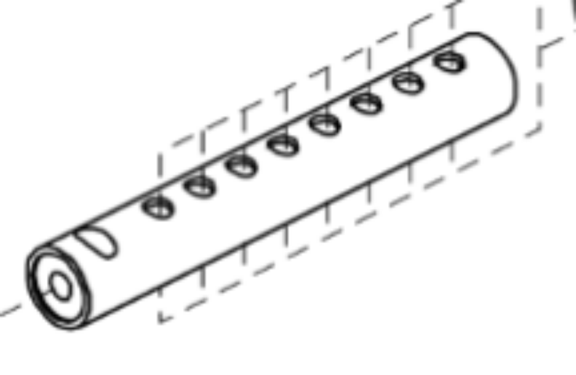 Picture of END TUBE WELDMENT,BACK CENTER TUBE,FLIP-UP ARMRESTSYNERGY,TEXTURED(QTY2)