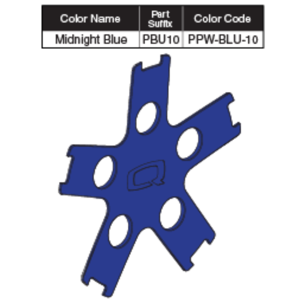 Picture of MIDNIGHT BLUE COLOR WHEEL INSERT W/ADHESIVE TAPE